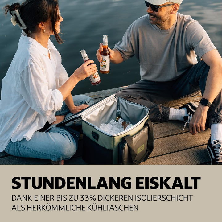 Campo Libre.® Hulk I Premium Camping Kühltasche 30l & 20l I Kühltasche klein mit Wasserdichten Reiss
