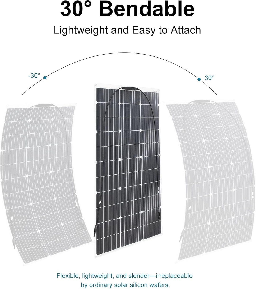 Monokristallines 200W 12V Flexibles Solarpanel Kit Für Outdoor mobile Nutzung 200W Solar Panel Syste
