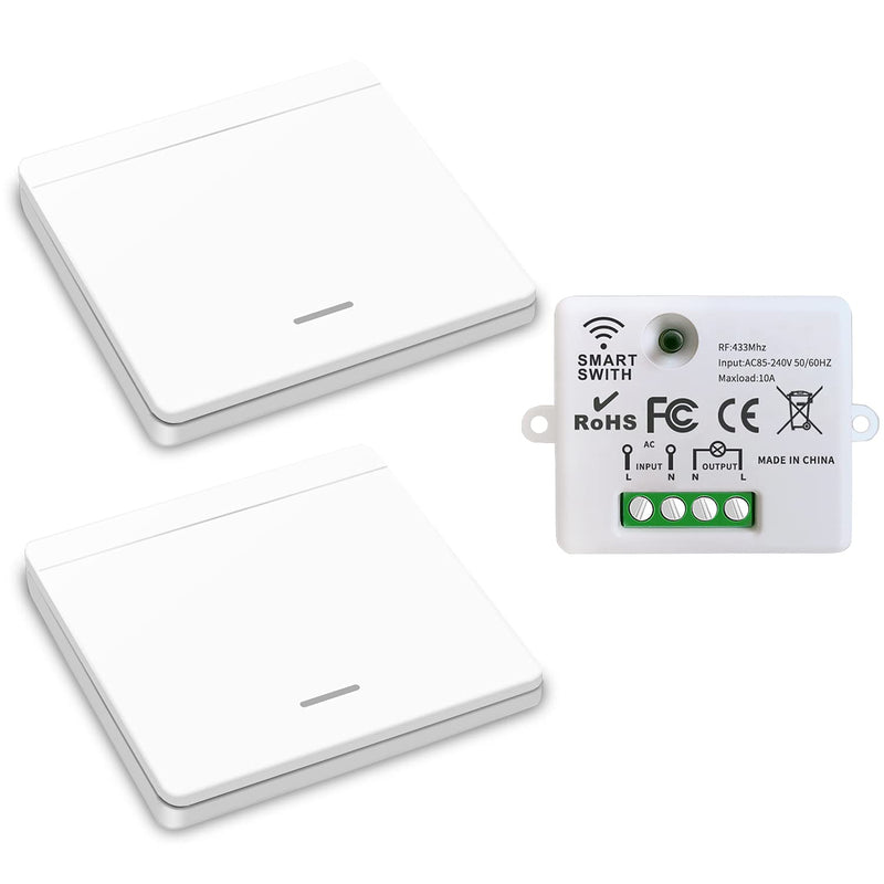 DieseRC Funk-Lichtschalter, Funk-Sender-Sicherheitsschalter und Empfänger-Controller 10A, einfache I