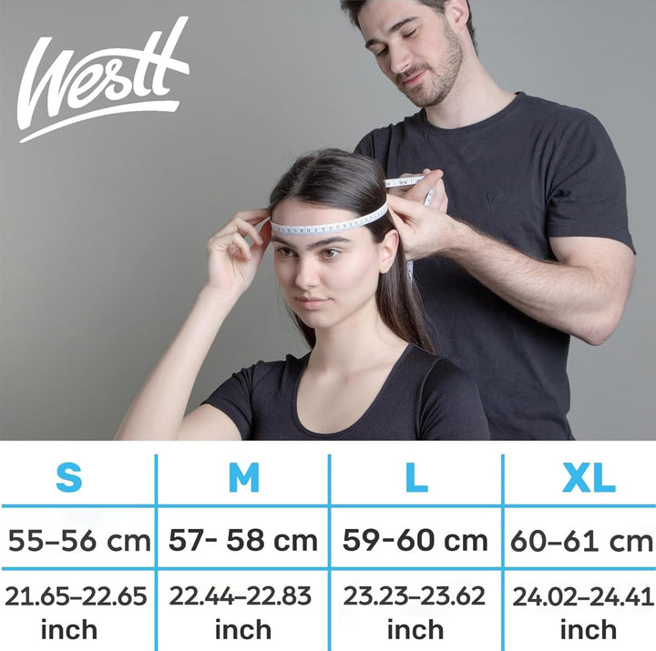 Westt Jethelm Motorradhelm mit Visier und Sonnenblende, ECE 22.06 Zertifiziert, Leichter Open-Face H