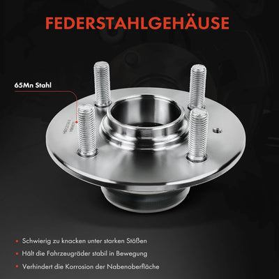 Frankberg 1x Radnabe Radlagersatz Hinterachse für Atos MX 1.0L 1.1L 1998-2008 5271002550 Hinten Link