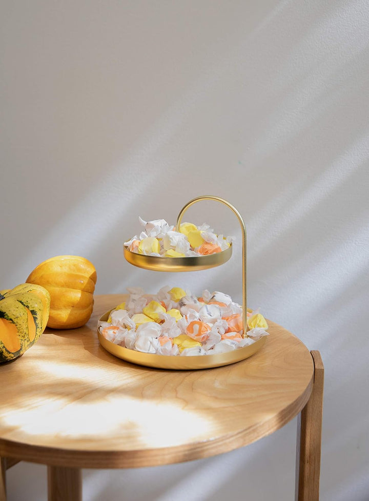 Umbra Poise Schmuckaufbewahrung – Elegante Doppelstöckige Ablage für Schmuck, Uhren, Accessoires, Br