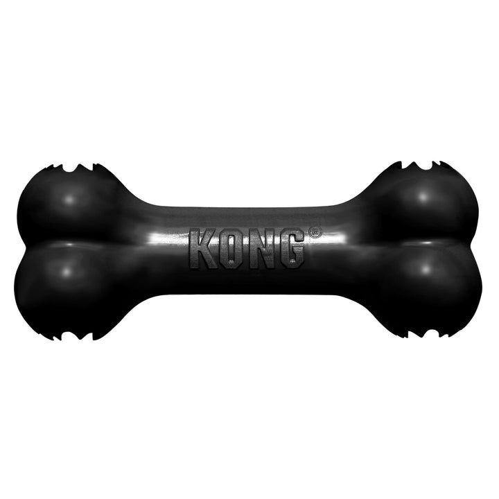 KONG Extreme Goodie Bone - Langlebiger Hundeknochen aus Naturkautschuk für Hunde mit starkem Biss -