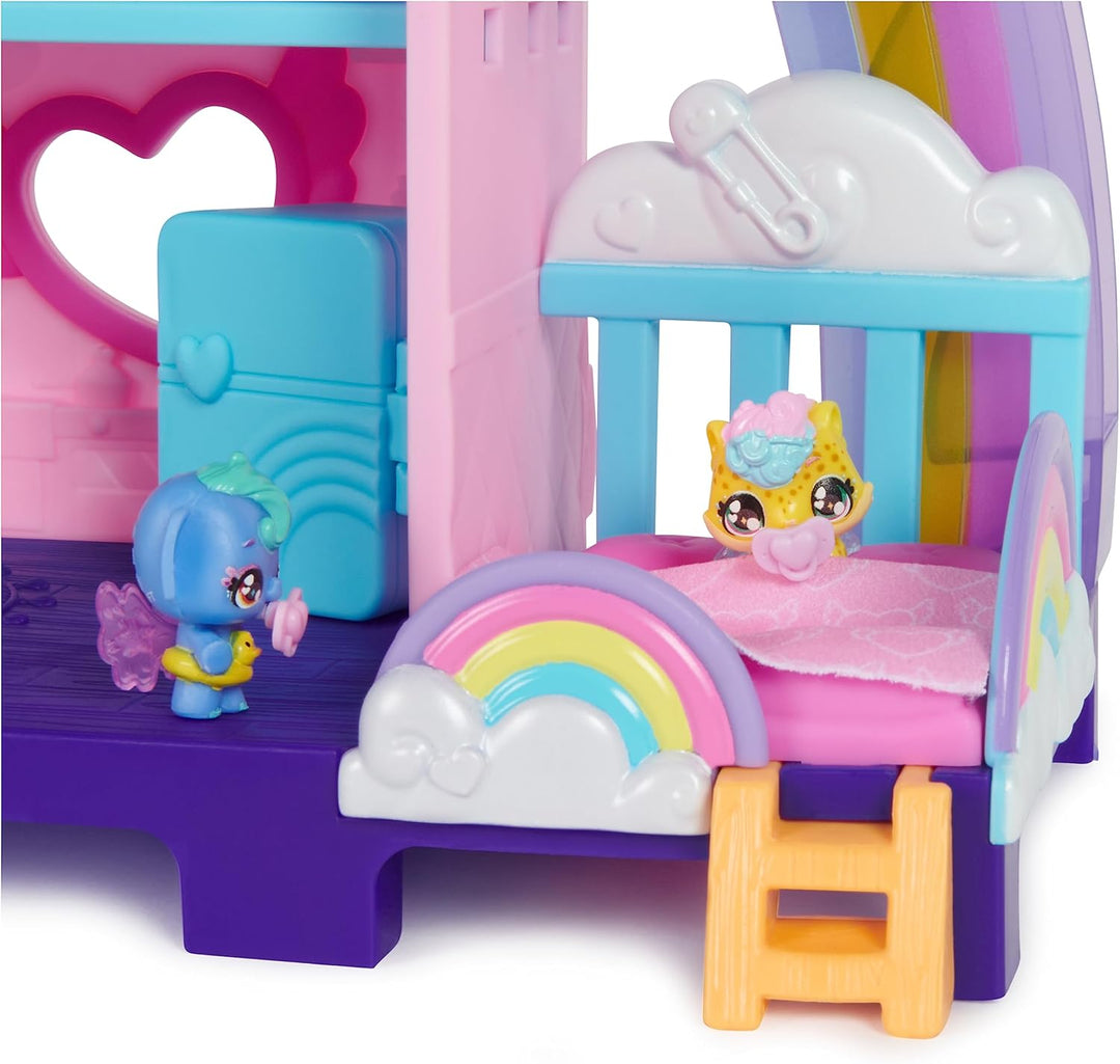 Hatchimals Alive Kinderzimmer Spielset - mit 4 Mini-Figuren in 4 selbstschlüpfenden Eiern und 13 Zub