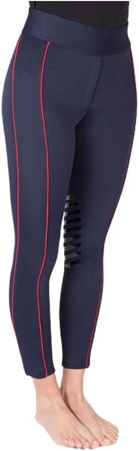PFIFF 102846 Reitleggings Larissa, Grip-Kniebesatz, Kinder 104-164 Damen 34-50 36 Dunkelblau, 36 Dun