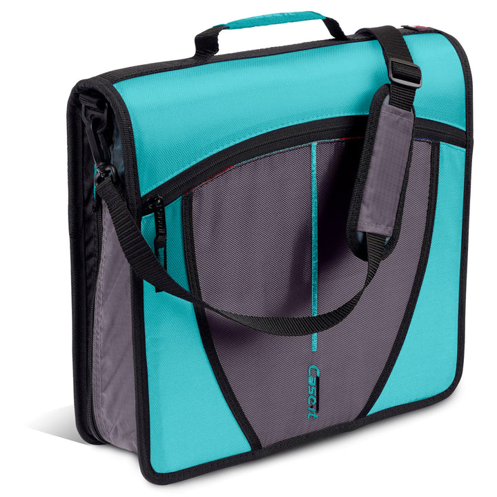 Case-it The Mighty D-146 Ordner mit Reissverschluss – 7,6 cm O-Ringe – 5 farbige Registerkarten – me