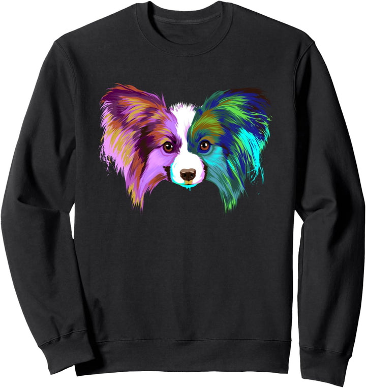 Hund Kontinentaler Zwergspaniel Papillon Sweatshirt