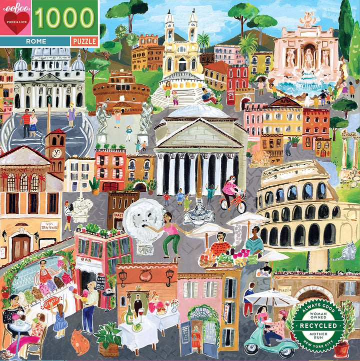 eeBoo - Puzzle 1000 pcs - Rome - (EPZTROM), Rom