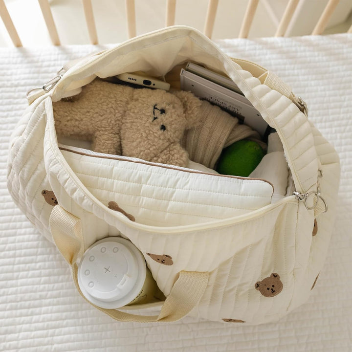 Grosse Krankenhaustasche für Mamas, Wickeltasche & Kinderwagentasche, Baby Wickeltasche, Mommy Bag a