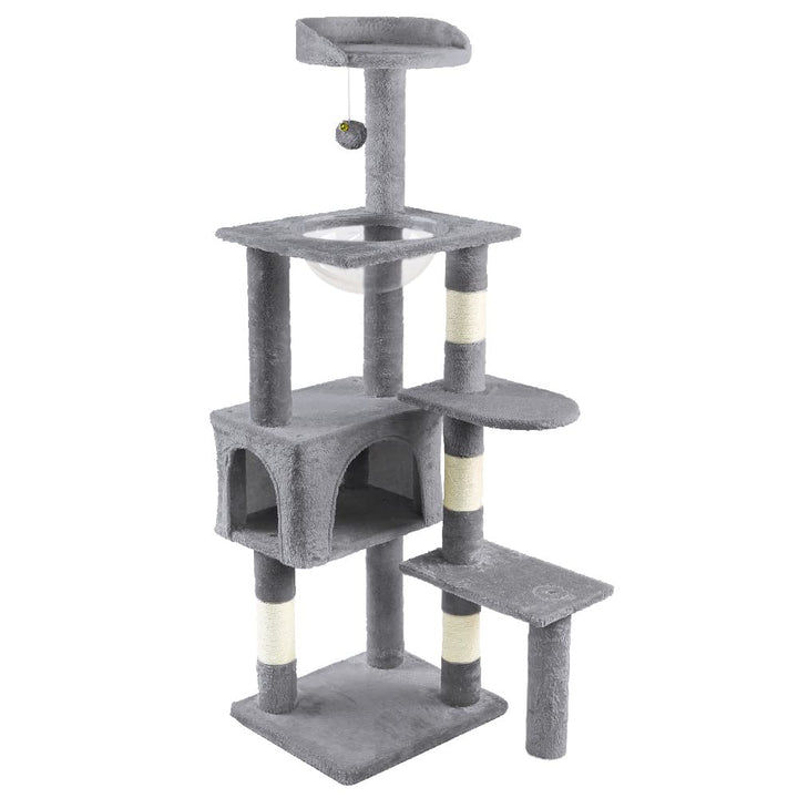 VOUNOT Kratzbaum Katzenbaum Gross XL, Stabiler Katzenkratzbaum mit Katzenhöhle, Sisal Säule, Plattfo
