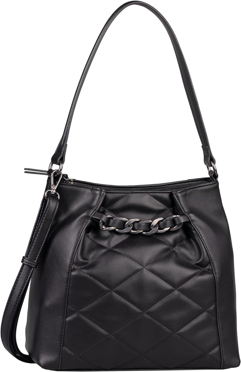 Gabor bags Charlotte Damen Beuteltasche Bucket Bag Schwarz, Schwarz