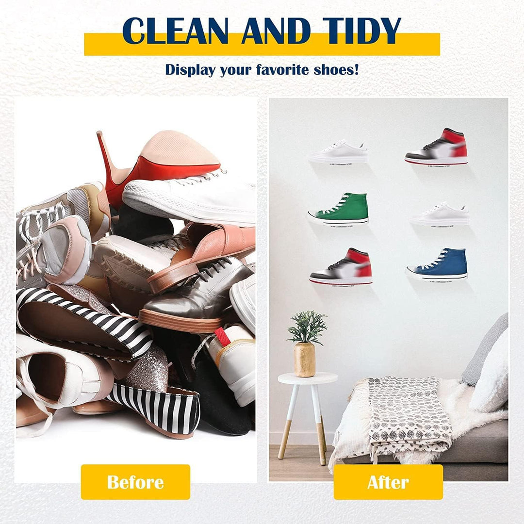 10 StüCk Schwimmendes Regal für Schuh zum Ausstellen, Sneaker Regale, EIN der Wand Montiert Halterun