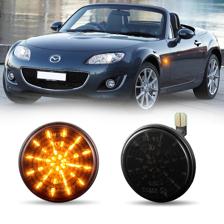 POPMOTORZ 2 Stücke Blinker Seitenblinker für Mazda MX-5 1989-2015 mit Canbus Fehlerfrei, für Mazda M
