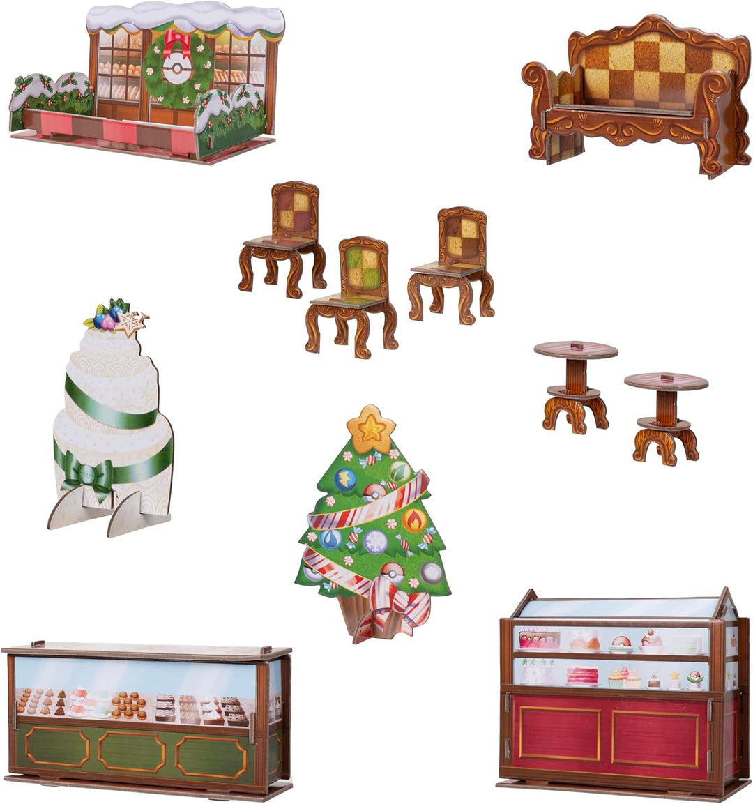 Pokémon PKW4116 - Adventskalender 2025 – Mit 16 exklusiven Battle-Figuren (ca. 5 cm) und 8 festliche