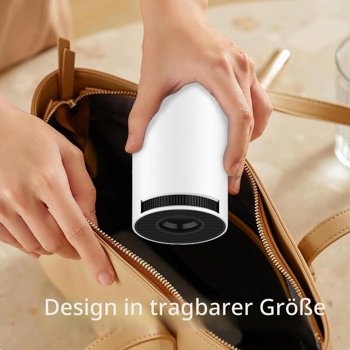 LQWELL® Beamer, Mini Projektor, unterstützt WiFi 5G, BT5.0 mit 11.0 Android OS, Automatische Trapezk