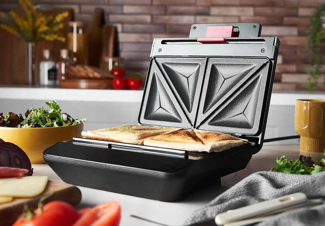 Russell Hobbs Sandwichmaker [langlebige antihaftbeschichtete Platten] Sandwichtoaster Easy Clean (sc