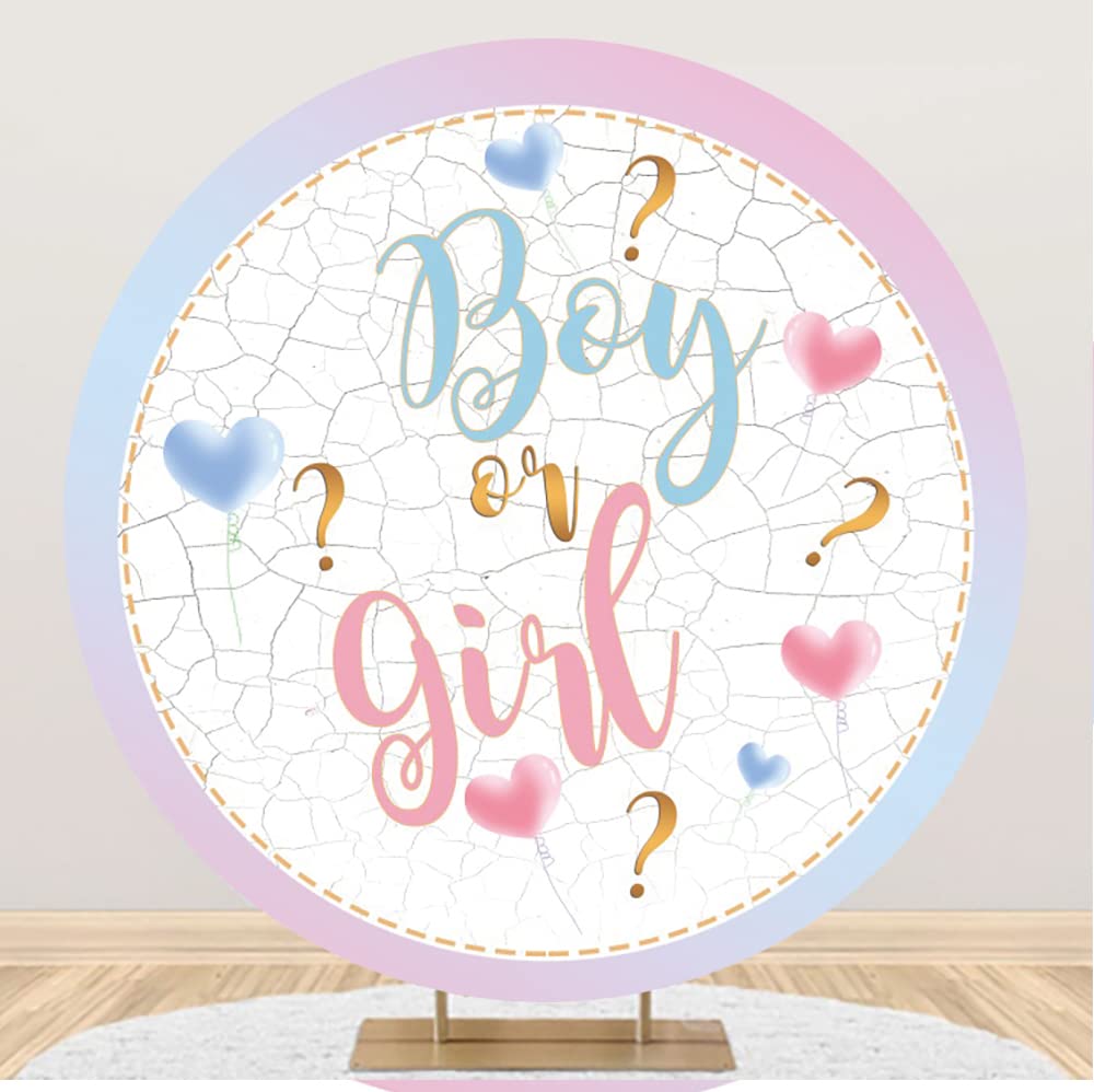 Aoihrraan 150cm Durchmesser Junge Oder Mädchen Runden Fotografie Hintergrund Süsses Rosa Baby Blau L