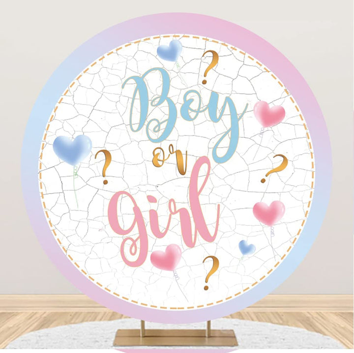 Aoihrraan 150cm Durchmesser Junge Oder Mädchen Runden Fotografie Hintergrund Süsses Rosa Baby Blau L