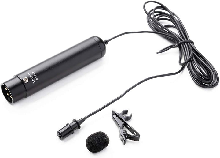 Nicama LVM1-XL XLR Lavalier Ansteckmikrofon, XLR Revers Lavalier Mikrofon Interview-Mikrofon für Can