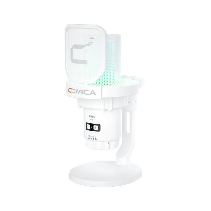 COMICA EJoy Uni USB Gaming Mikrofon für PC mit Rauschunterdrückung, Monitor, Gain, Stummschaltung, R