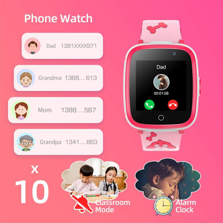 Children's Smartwatch with Games and Music - Smart Watches with Two Cameras, 1.54 HD High-Resolution