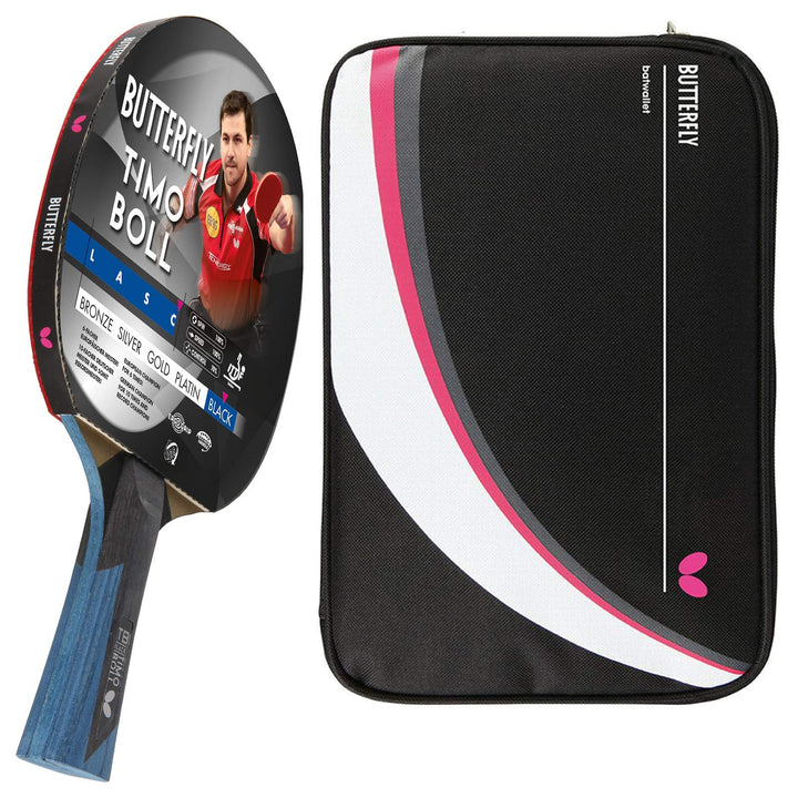 Butterfly® Timo Boll Black Tischtennisschläger | Tischtennis Racket Bat TT Profi Wettkampfschläger f