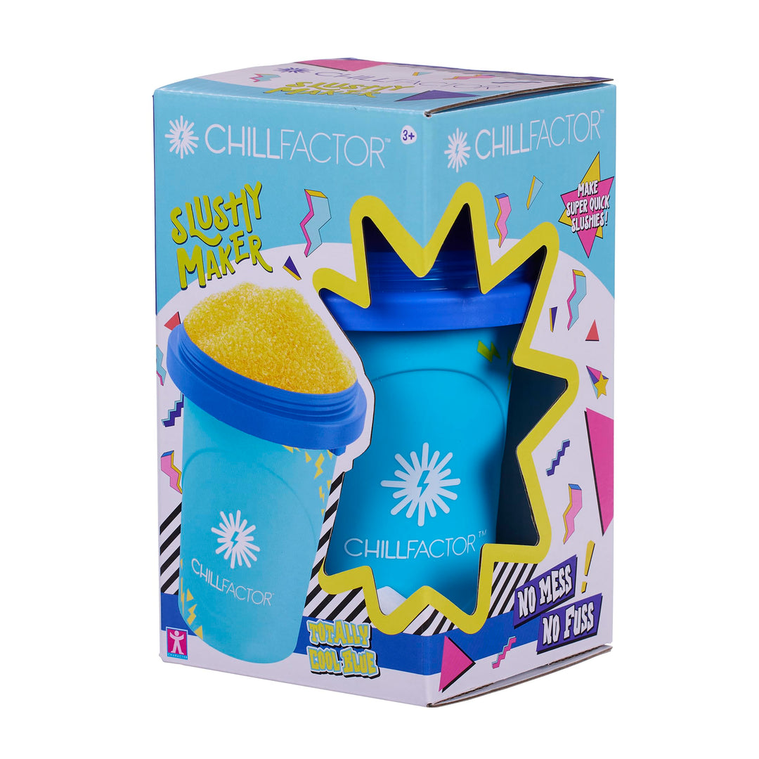 Chill Factor Color Shock Slushy Maker Totally Cool Blue - Wiederverwendbarer Hausgemachte Slushy Squ