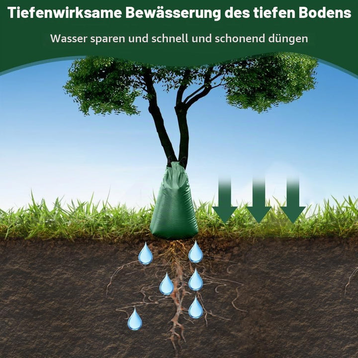 mizikuu 2 Stück Baumbewässerungssack, 75L Wassersack Bewässerungssäcke Bewässerungsbeutel für Bäume