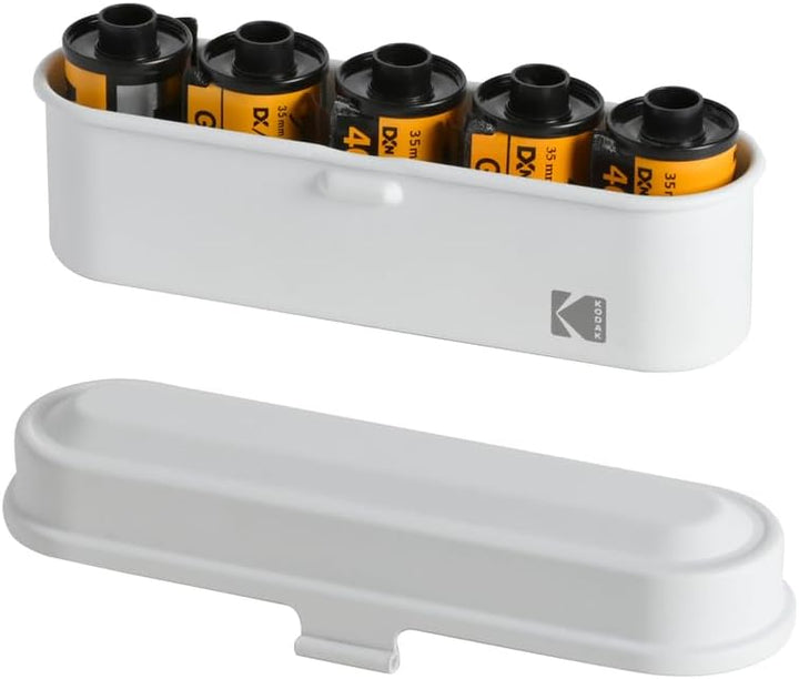 KODAK Filmkoffer – für 5 Rollen à 35 mm Folien – kompakter Retro-Stahlkoffer zum Sortieren und Schüt