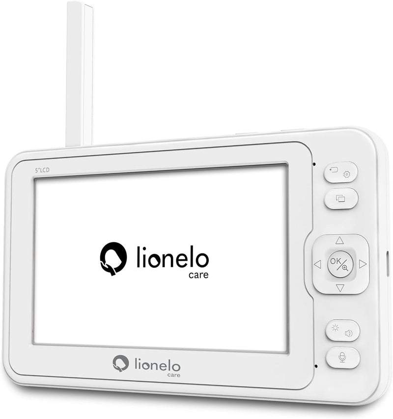 Lionelo Babyline 8.3 Elektronisches Babyphone mit Full HD 360° Kamera 5" Bildschirm 200m Reichweite