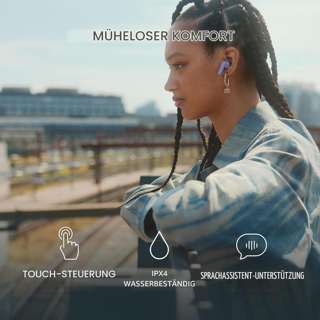 Urbanista Copenhagen 2 Bluetooth Kopfhörer, Kabellos Bluetooth 5.4 In-Ears Kopfhörer, 4 ENC Noise Ca