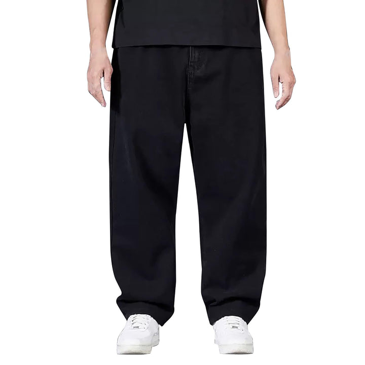Generisch Jeanshose Herren Baggy, Herren Freizeithose Lang Mit Gummizug, Jeans Very Grosse Grössen S