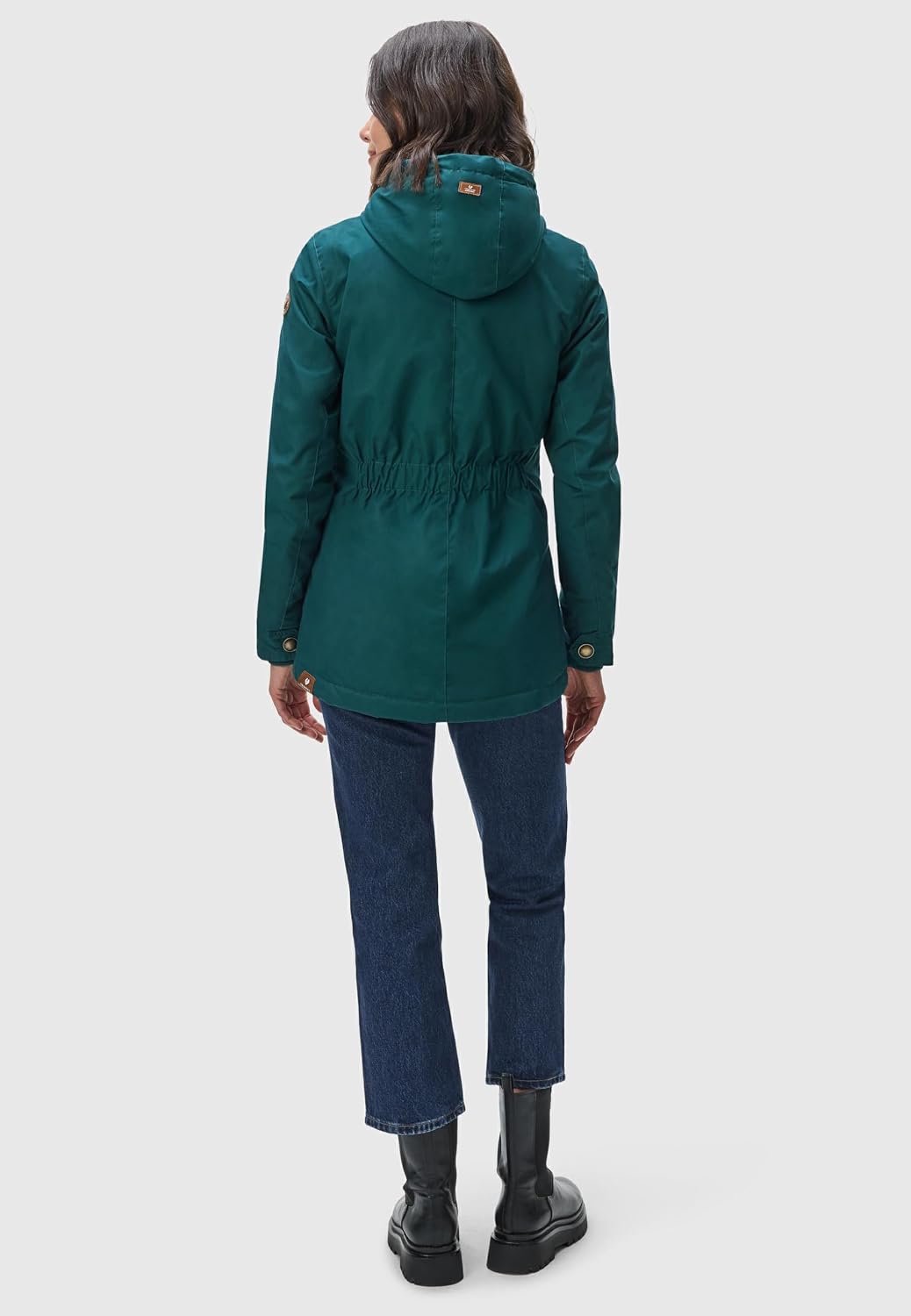 Ragwear Damen warme Winterjacke kurz mit Kapuze Monade XS-6XL XS Dark Green22, XS Dark Green22