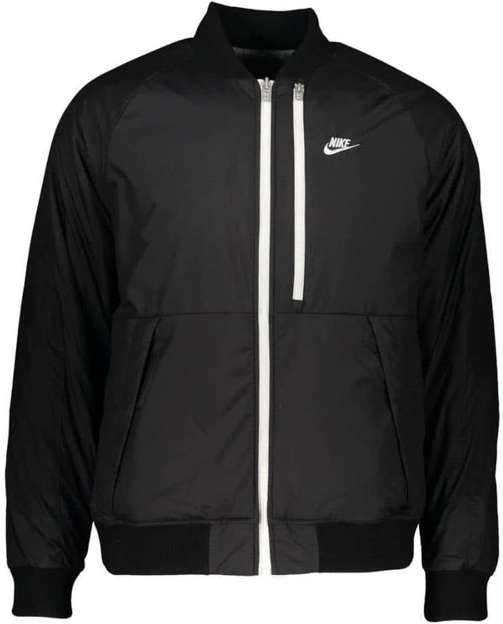 Nike Herren M NSW Tf Rpl Legacy Rev Bomber Jacket XL Black/Dk Smoke Grey/Sail, XL Black/Dk Smoke Gre