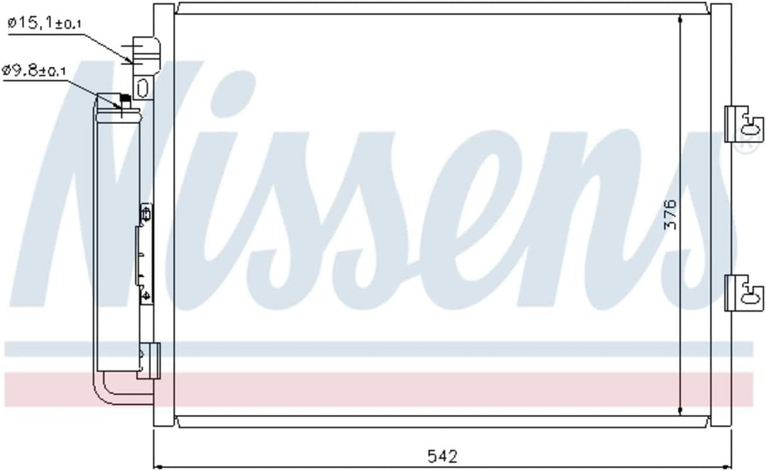Nissens 940126 Kondensator, Klimaanlage