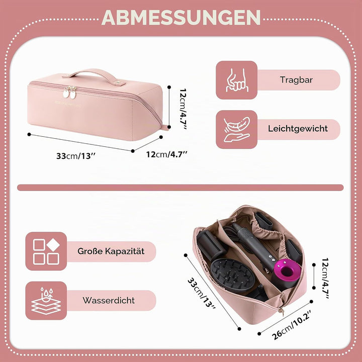 Reise-Aufbewahrungstasche für Dyson Airwrap Styler/Shark Flexstyle, Tragbare Reisen Lagerung Tasche,