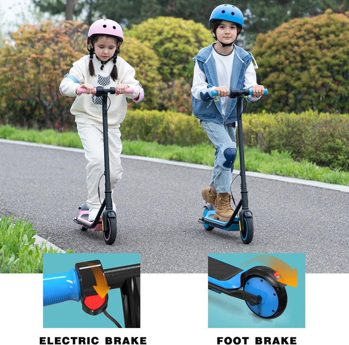 EVERCROSS E6 Elektroroller für Kinder, 7" Leichter E-Scooter für 6-12 Jahre, Elektroscooter mit Eine