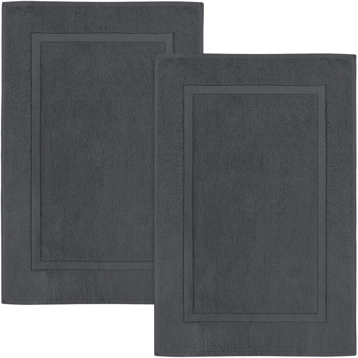 Utopia Towels - 2er Pack gross Badematte Badvorleger (53 x 86 cm) - 100% Baumwolle Frottee -Waschbar