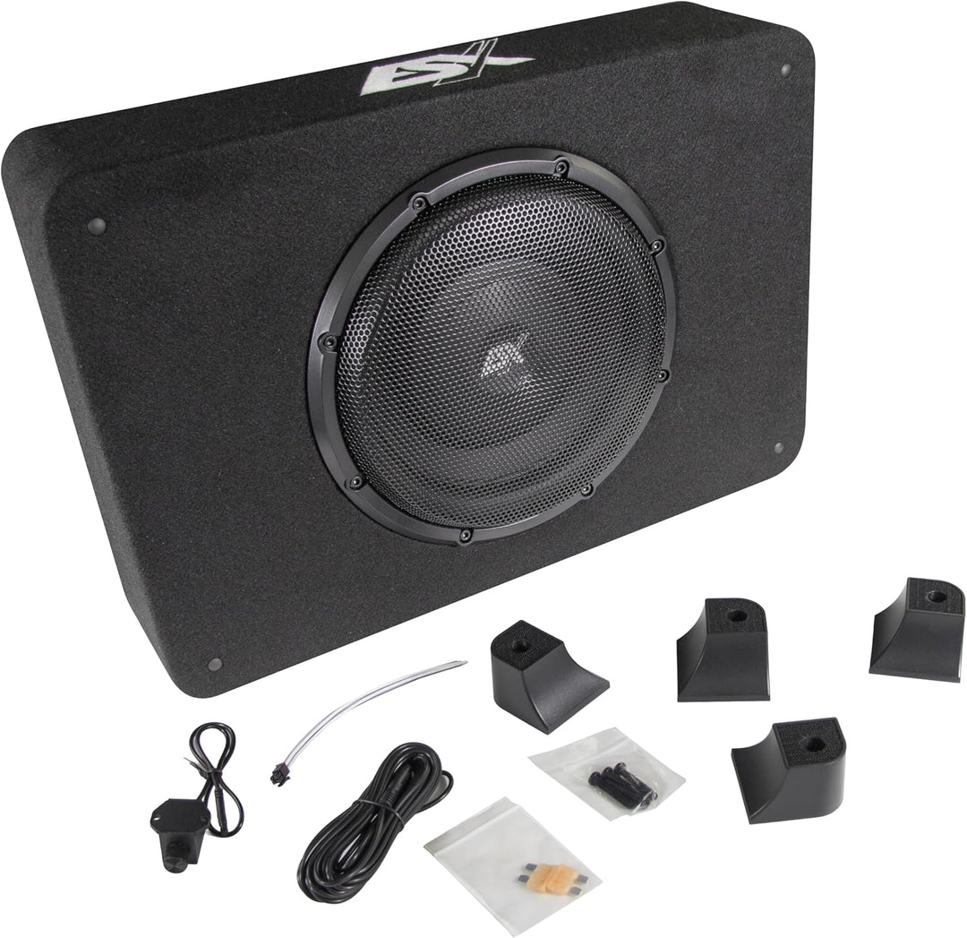 ESX QX10BXA - 10“ (25 cm) aktiver Downfire-Subwoofer aus der Quantum -Serie | 1000W Peak