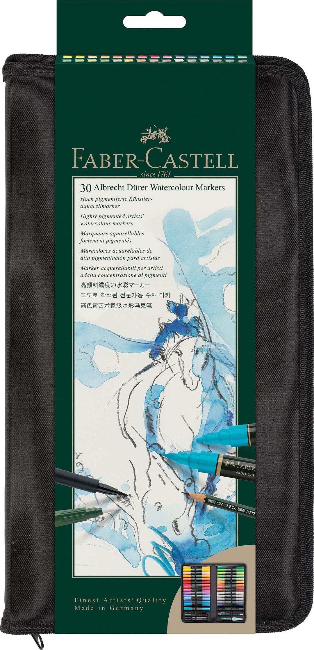 Faber-Castell 160316 Aquarellmarker Albrecht Dürer 30er Zipper-Etui, Zipper