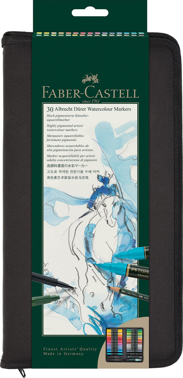 Faber-Castell 160316 Aquarellmarker Albrecht Dürer 30er Zipper-Etui, Zipper