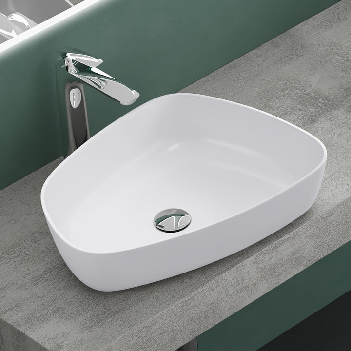 Mai &amp; Mai 51,1x38,7x12cm Design Waschbecken Col806 Aufsatzwaschbecken in Weiss matt 51,1x38,7x12cm |