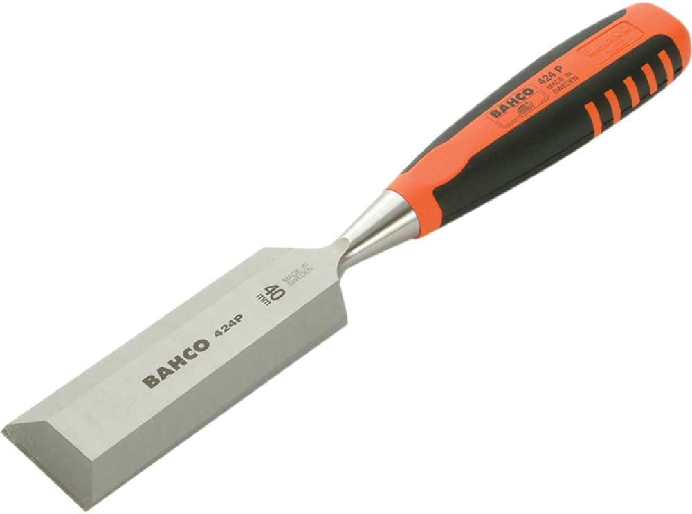 Bahco Stechbeitel, 2-Komponenten Heft, 40 X 140mm 424P-40, 40MM, Silber/Orange/Schwarz, 40MM