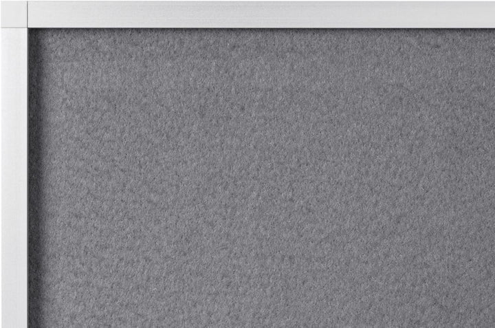 Bi-Office Filztafel New Generation, Pinnwand mit Aluminiumrahmen, 90 x 60 cm, Grau 90x60 cm Grau, 90