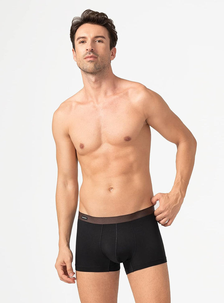 DAVID ARCHY Herren Boxershorts Mehrfachpack, Stretcken Klassischer Retroshorts, Unterhosen Männer, B