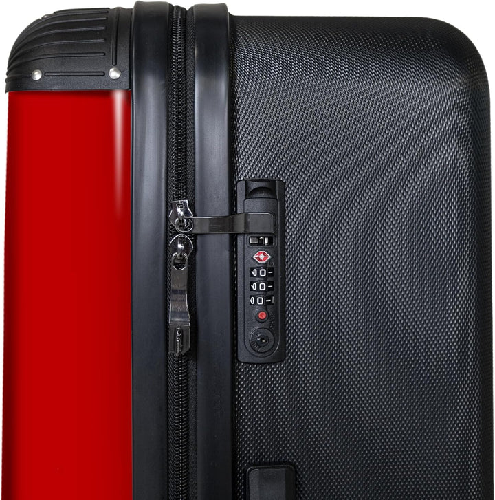 NoBoringSuitcases.com® Koffer XL Gross 77x51.5x28 cm Reisekoffer mit 4 Rollen Leicht Trolley Hartsch