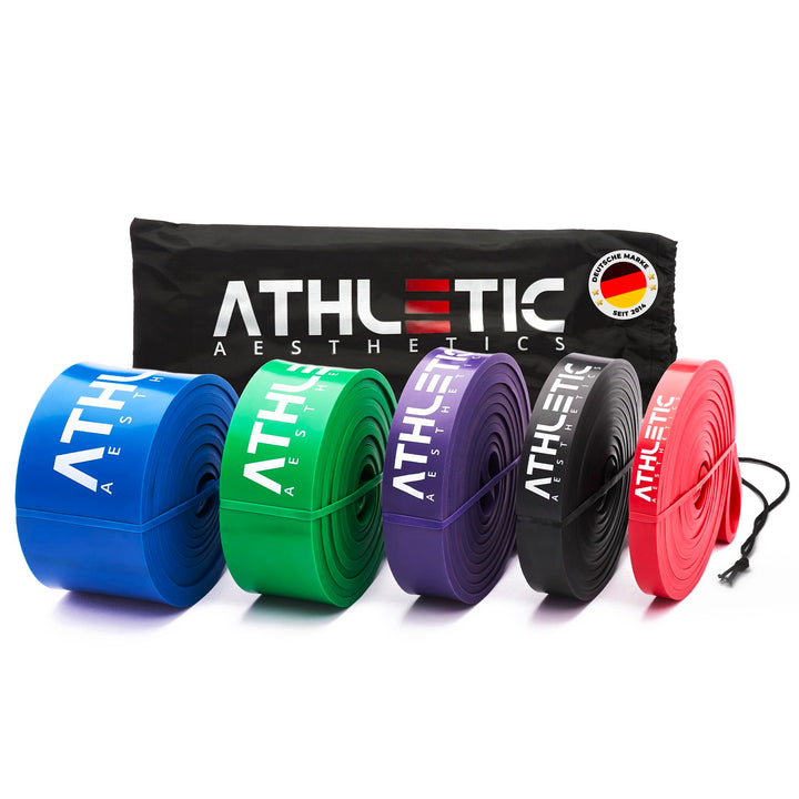 ATHLETIC AESTHETICS Premium Resistance Bands - Widerstandsbänder (als Fitnessband und Fitnessbänder