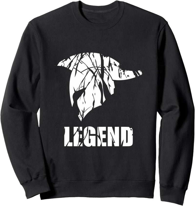 LEGEND | Spartaner Helm | GYM Motivation Fitness Sprüche Sweatshirt