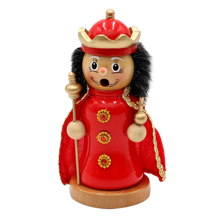 Dekohelden24 Holz Räuchermann, Räucherfigur, Rauchfigur, Räuchermännchen als Märchenfigur König mit