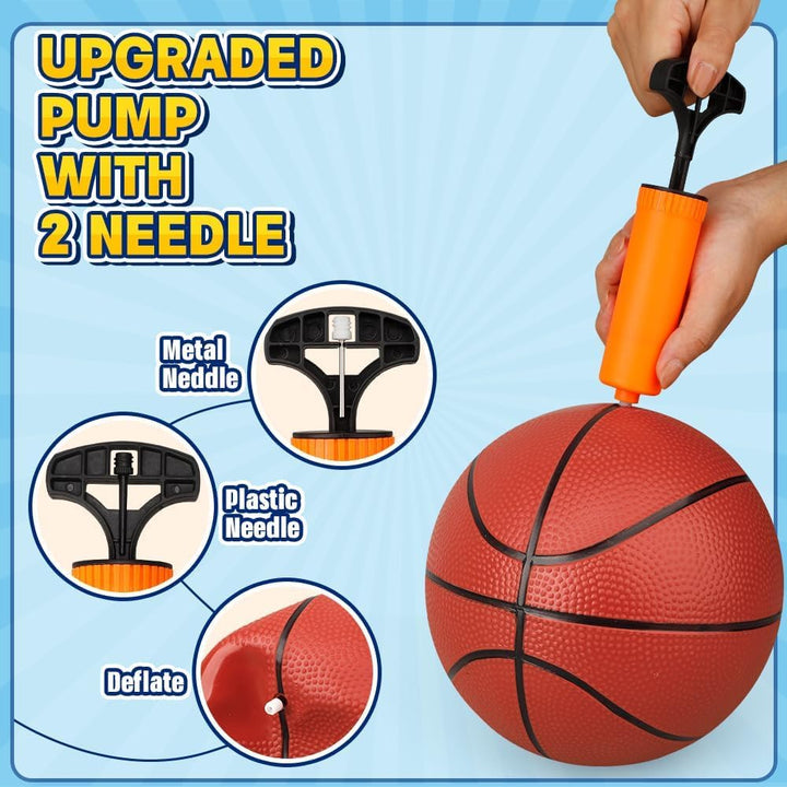 25 cm Mini-Basketball für Indoor-Mini-Basketballkorb, 5Stück Ersatz-Softball für aufblasbaren Pool,